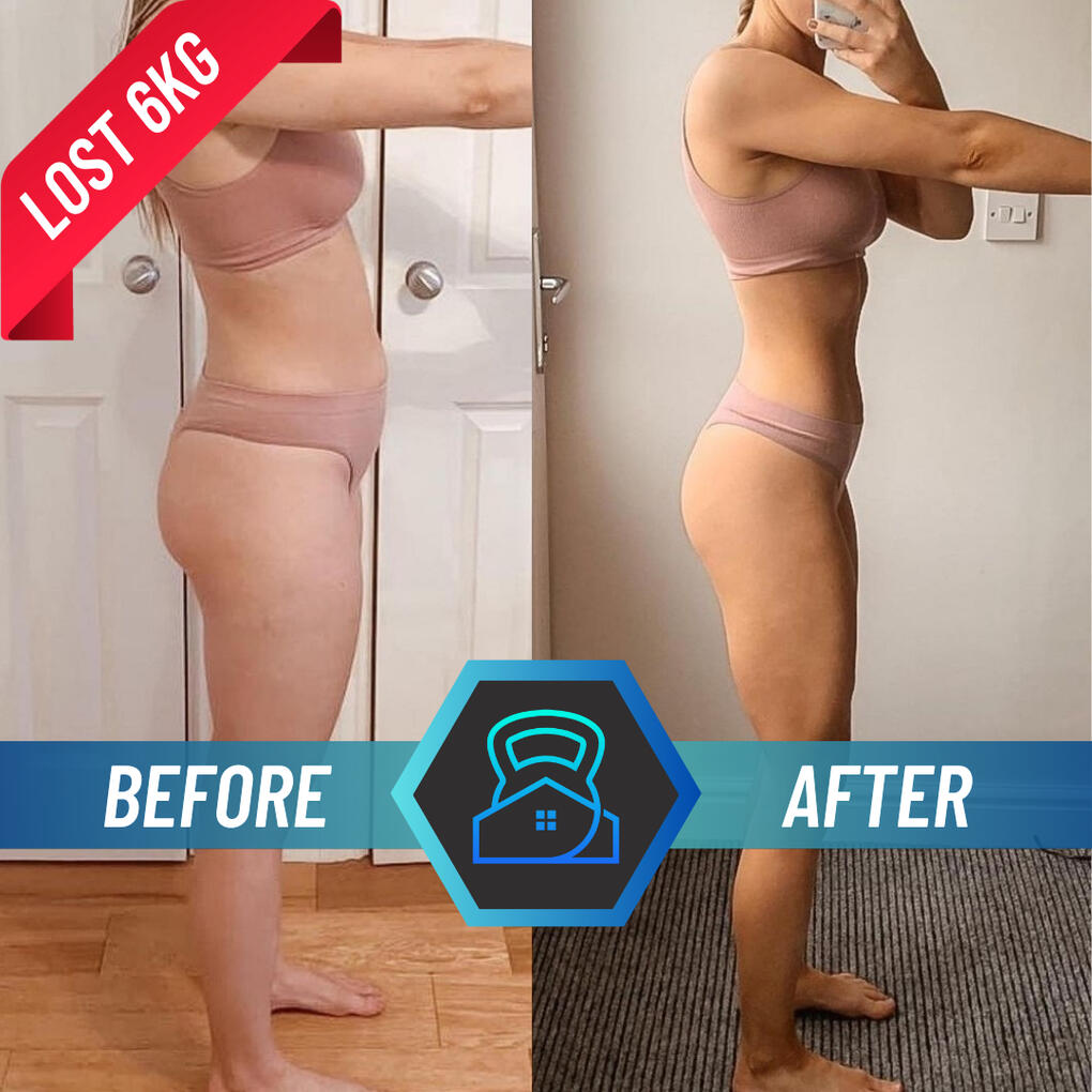 Before and after weight loss transformation